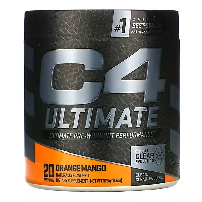 Cellucor C4 Ultimate Pre-Workout Performance Orange Mango 11.5 Oz (326 G) • $115.95