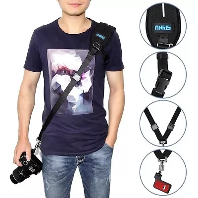 Quick Rapid Shoulder Sling Belt Neck Strap & Screw Mount For Camera DSLR SLR DV • £10