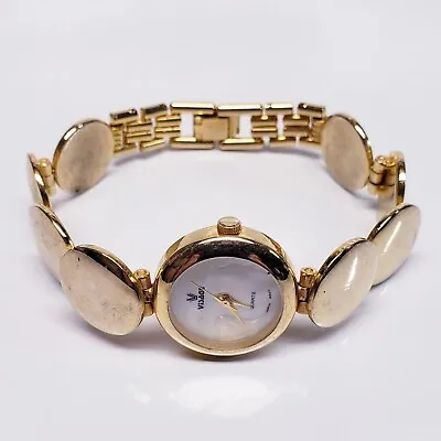 Super Cute Visage Gold Toned Women's Bracelet Watch • $19.89