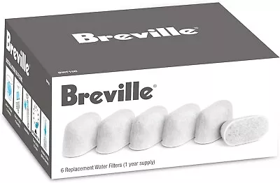 Breville BWF100 Replacement Water Filters For Espresso Coffee Machine (6 Pack) • $39.99