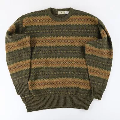 Vintage LL Bean Knit Sweater Men’s XLarge 100% Shetland Wool Scotland • $56.95