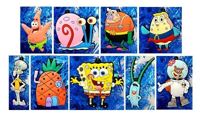 Spongebob Squarepants 10 Piece Deluxe Ornament Set BRAND NEW Featuring Mrs. Puff • $24.99