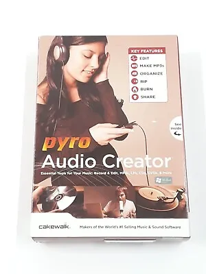 Cakewalk Pyro Audio Creator Record & Edit MP3s LPs CDs DVDs & More • £45.03