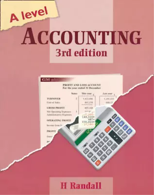 A Level Textbooks: A Level Accounting (A Level) Harold Randall Used; Good Book • £3.35