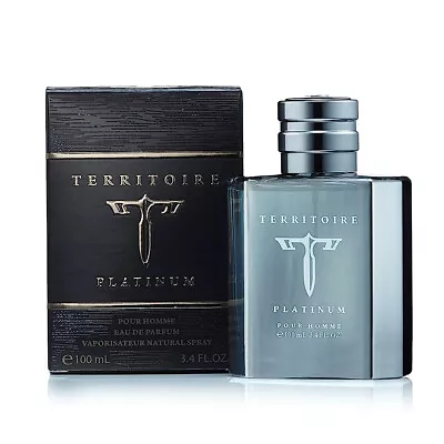 Territoire Platinum Eau De Parfum Spray For Men. Smooth Fragrance. 3.4 Fl.oz • $8.60