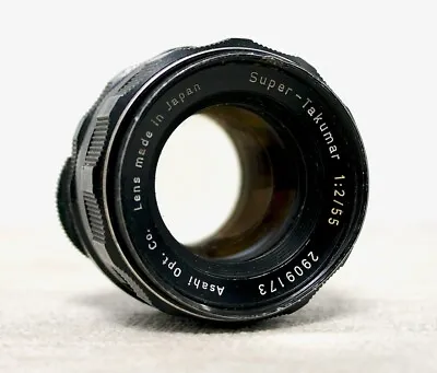 £19.99 • Buy Asahi Pentax Takumar 55mm F2 Prime Lens For M42 Fit PARTS REPAIR