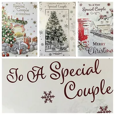 SPECIAL COUPLE CHRISTMAS CARD   Approx 5.5 X7.5   SEE OFFER • £2.29