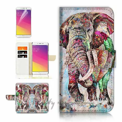 Elephant TPU Phone Wallet Case Cover For New Optus X Start 2 - 21654 • $13.99