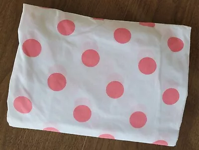 Vintage Disney Minnie Mouse Full Fitted Pink White Polka Dot Bed Sheet Girls  • $29.99