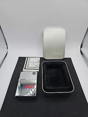 $54.99 • Buy Zippo 1996 Bud Budweiser Racing Polished Chrome Lighter New 