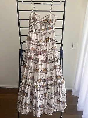 Zimmerman Mae Tie Maxi Dress Size 1 • $96