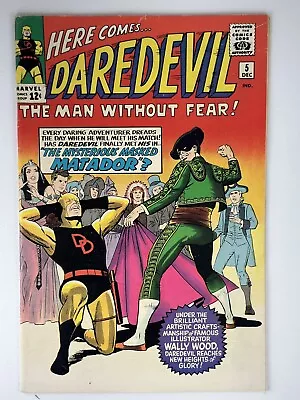 DAREDEVIL #5 1964 1st MATADOR Last Red & Yellow Costume Mid Grade (7.0 FN/VF) • $100