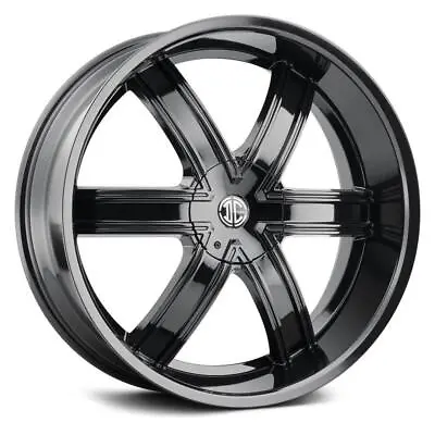 22 Inch 22x9.5 2CRAVE BK No44 Glossy Black Wheels Rims 6x135 +15 • $1507.48