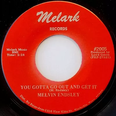Melvin Endsley 45 You Gotta Go Out & Get It - Rare Rockabilly - Melark - HEAR • $24.95