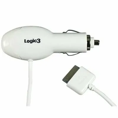 £6.99 • Buy Logic3 WIP139WN In Car Charger For IPhone And IPod With 30 Pin Connector White