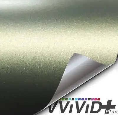 VVivid 2020 VVivid+ Matte Metallic Military Green (Ghost) Vinyl Car Wrap | V210 • $1.99