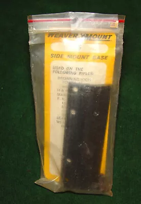 Vintage Weaver #5 Scope Mount Base - Browning Weatherby H&R Marlin & F.N.  • $9.31