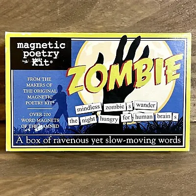 Magnetic Poetry Kit - Zombie Edition 200+ Words & Fragments | Fun W/ Zombies NIB • $12