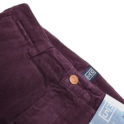 Meyer M5 NWT Chinos / Casual Pants Size 32 In Solid Purple Cotton Blend • $202.49