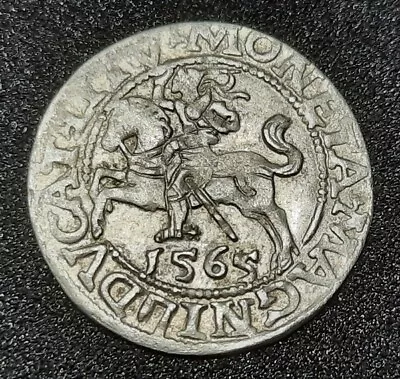 1565 Poland/Lithuania Medieval 1/2 Half Groschen Groat Silver Coin. Sigismund II • $48.75