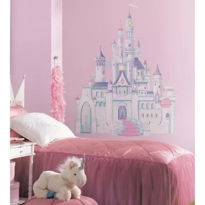 £26.21 • Buy DISNEY PRINCESS CASTLE Giant Wall Mural Stickers Room Decor Decals Decoration RM