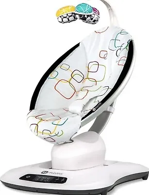 4moms MamaRoo 4 Smart Connect Plush Baby Swing - White With Mobile • $165