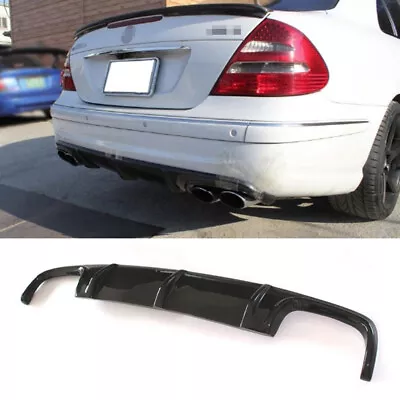 For Mercedes Benz W211 E55 E63 AMG 2004-09 Carbon Fiber Rear Bumper Diffuser Lip • $400