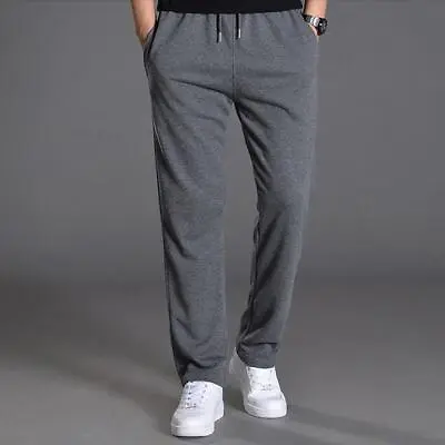 Mens Winter Warm Athletic Sherpa Lined Sweatpants Fleece Thick Joggers Pants • $7.99