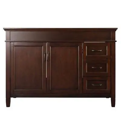 Home Decorators Bath Vanity Cabinet 48  Concealed Hinges Soft Close Mahogany • $657.36