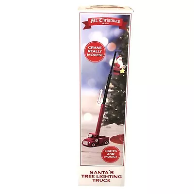 Mr Christmas Santa Truck Tree Lighting Cherry Picker 43” Animated Musical Lights • $111.11