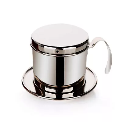 Stainless Steel Cup Vietnamese Coffee Drip Filter Maker Phin Infuser Sliver GU • $17.77