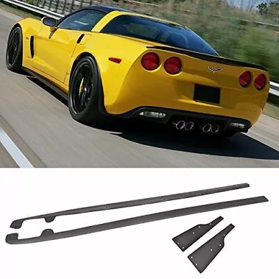 Chevy Corvette 05-13 C6 ZR1 Style Side Skirts Rocker Panels Z06 Grand Sport • $149.85