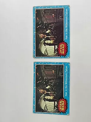 Han In The Millennium Falcon VINTAGE 1977 Topps Star Wars Series 1 Card #30 PAIR • $1.25