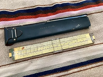 VTG 1947 Keuffel & Esser K&E N4081-3 Log Log Duplex Decitrig Slide Rule W/Case • $24