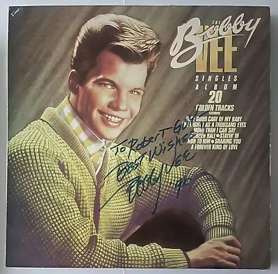 Bobby Vee Signed Autograph ‘The Singles Album’ (1980) Compilation Vinyl LP • $99.60