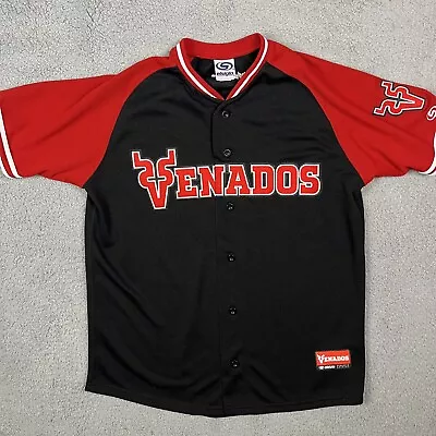 Venados De Mazatlan Baseball Jersey El Siglo Black & Red Size Large • $49.95