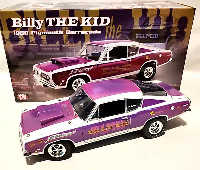 1:18 Billy The Kid 1968 Hemi Barracuda Super Stock Drag Car Acme #a1806125 • $132.95