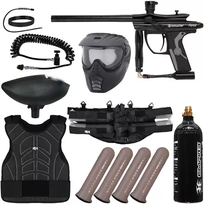 New Spyder Fenix Light Gunner Paintball Gun Package Kit - Black • $269.60