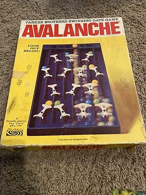 Vintage 1966 Parker Brothers Swinging Gate Game Avalanche Board Game 6 • $19