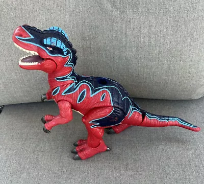 2004 Mattel Imaginext T-Rex Roaring Sound Poseable Dinosaur Red/Blue 10  • $19.99