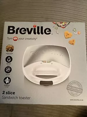 £21.50 • Buy Breville VST083 2 Slice Sandwich Toaster - White