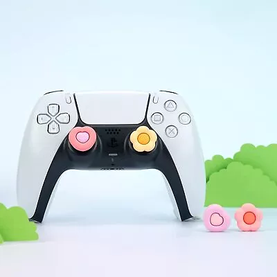 $4.94 • Buy GeekShare Thumb Grips For Switch Pro Controller PS4 PS5 Controller Heart Flower