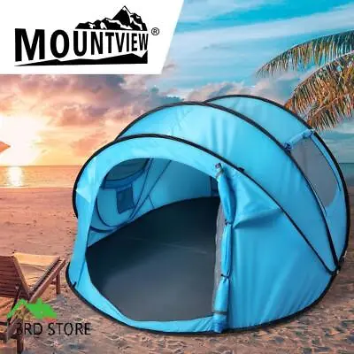$81 • Buy Mountview Pop Up Camping Tent Beach Outdoor Family Tents Portable 4 Person Dome