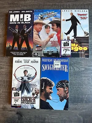 5 Vintage Sealed VHS Lot Comedy MIB Mr. Magoo Smokey Bandit Hudsucker Proxy • $11