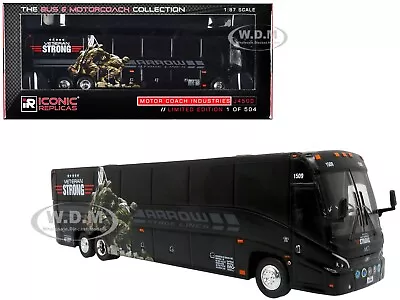 Mci J4500 Bus  Arrow Stage Lines-veteran Strong  1/87 By Iconic Replicas 87-0511 • $49.95