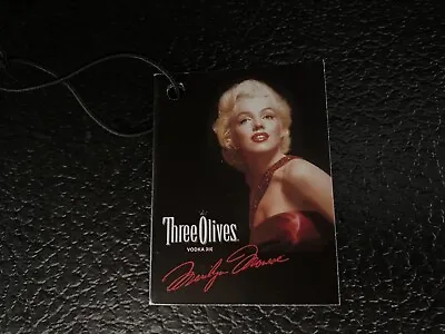 Marilyn Monroe Three Olives Vodka Mini Tag Booklet Card Card Mint 2013 Rare • $19.99