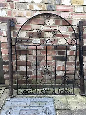 Metal Garden Gate And Two Posts • £20