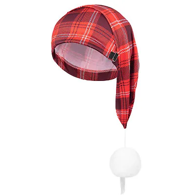 Men's Night Stocking Cap Breathable Plaid CapDaily Sleeping Hat Elastic Band • $8.54