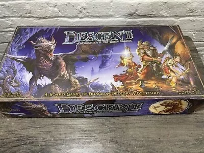 DESCENT: Journeys In The Dark Game FFG  1st Ed + Altar Exp Incomplete See Pics • $15