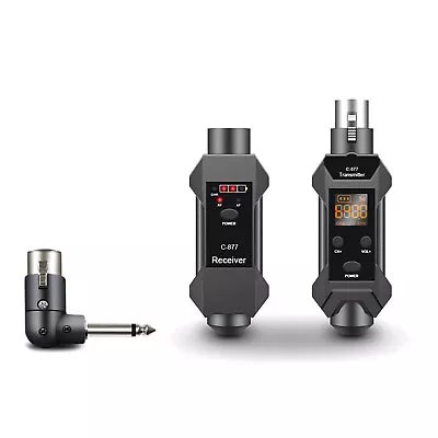 16-Channel Microphone Wireless Transmitter& Receiver& XLR Adapter&Charging Cable • $50.49